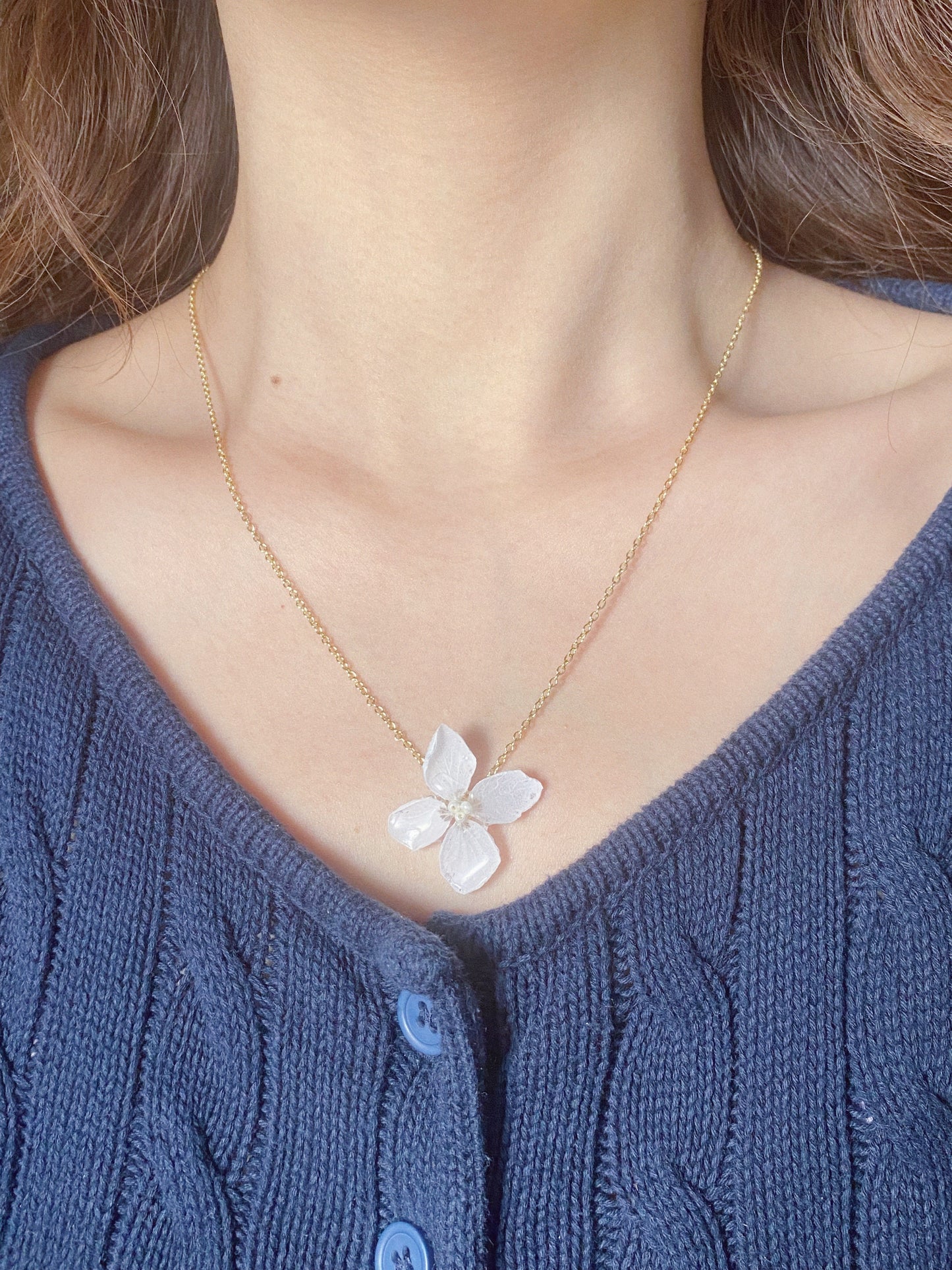 Classic Hydrangea Necklace