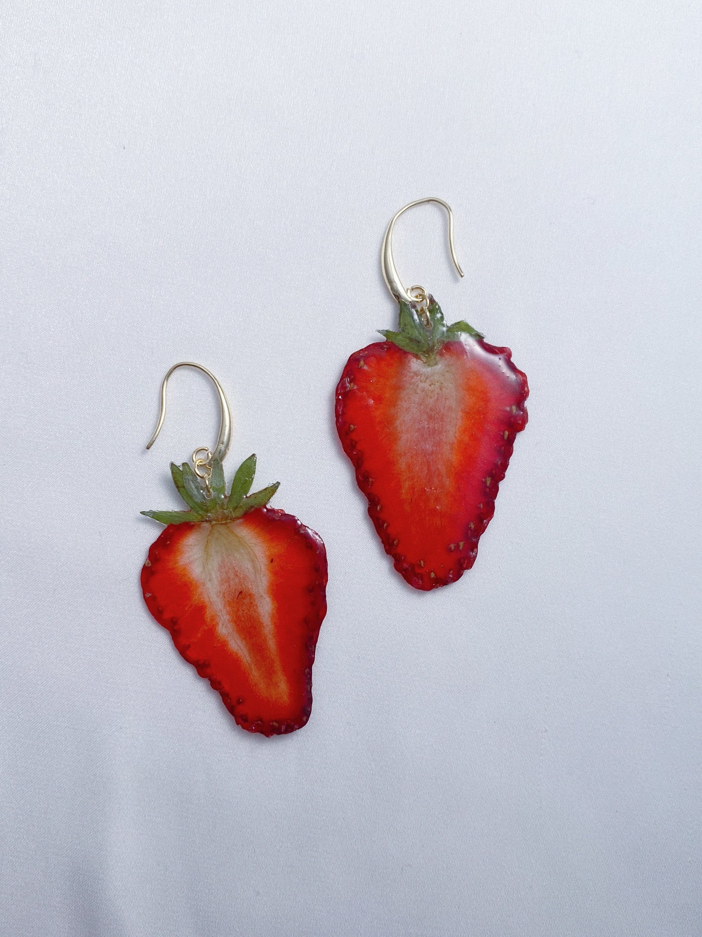 Real Strawberry Drop Earrings