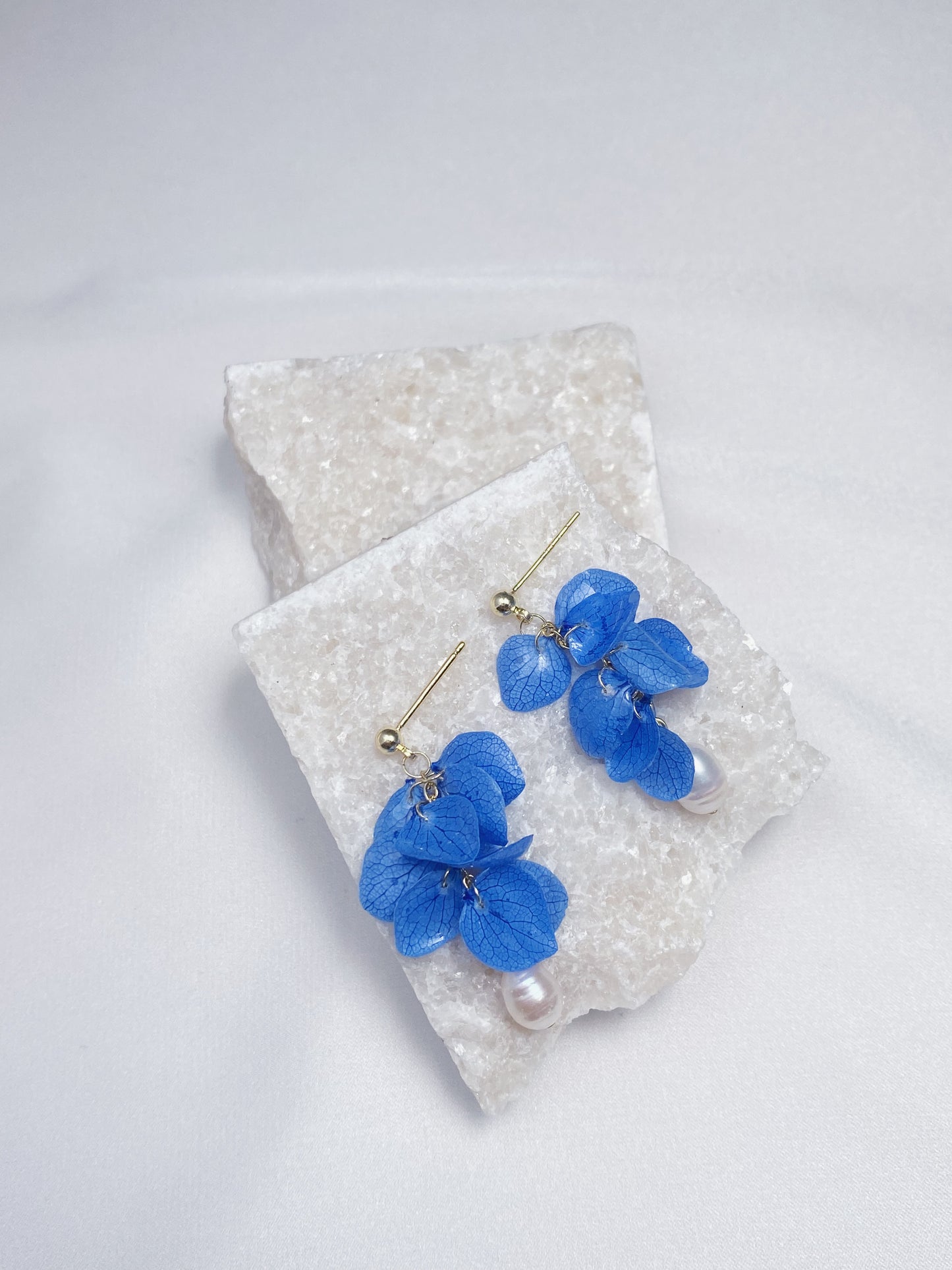 Petals of Elegance Hydrangea Earrings