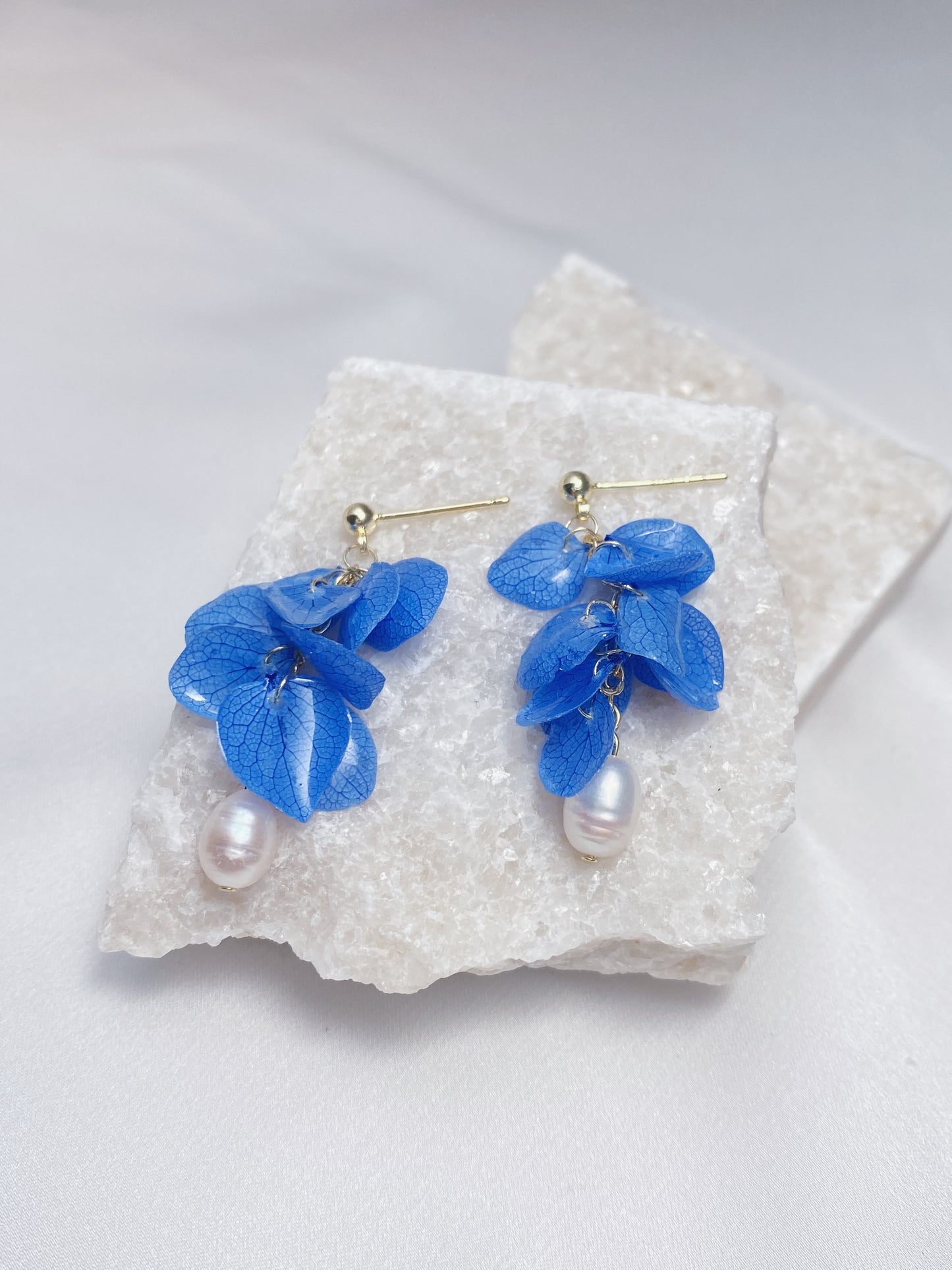 Petals of Elegance Hydrangea Earrings