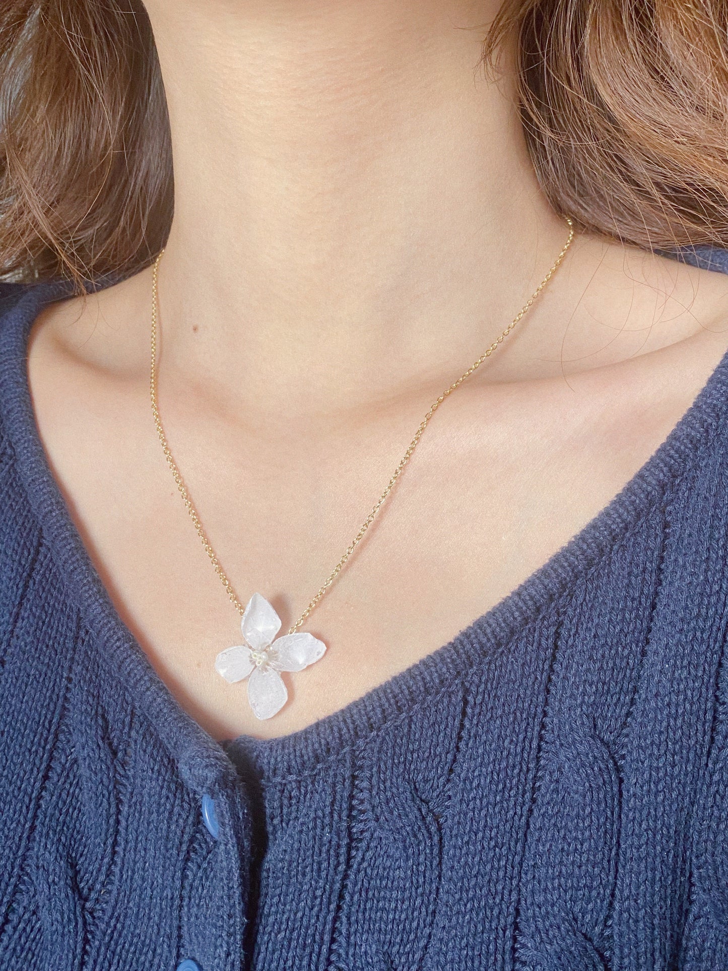 Classic Hydrangea Necklace