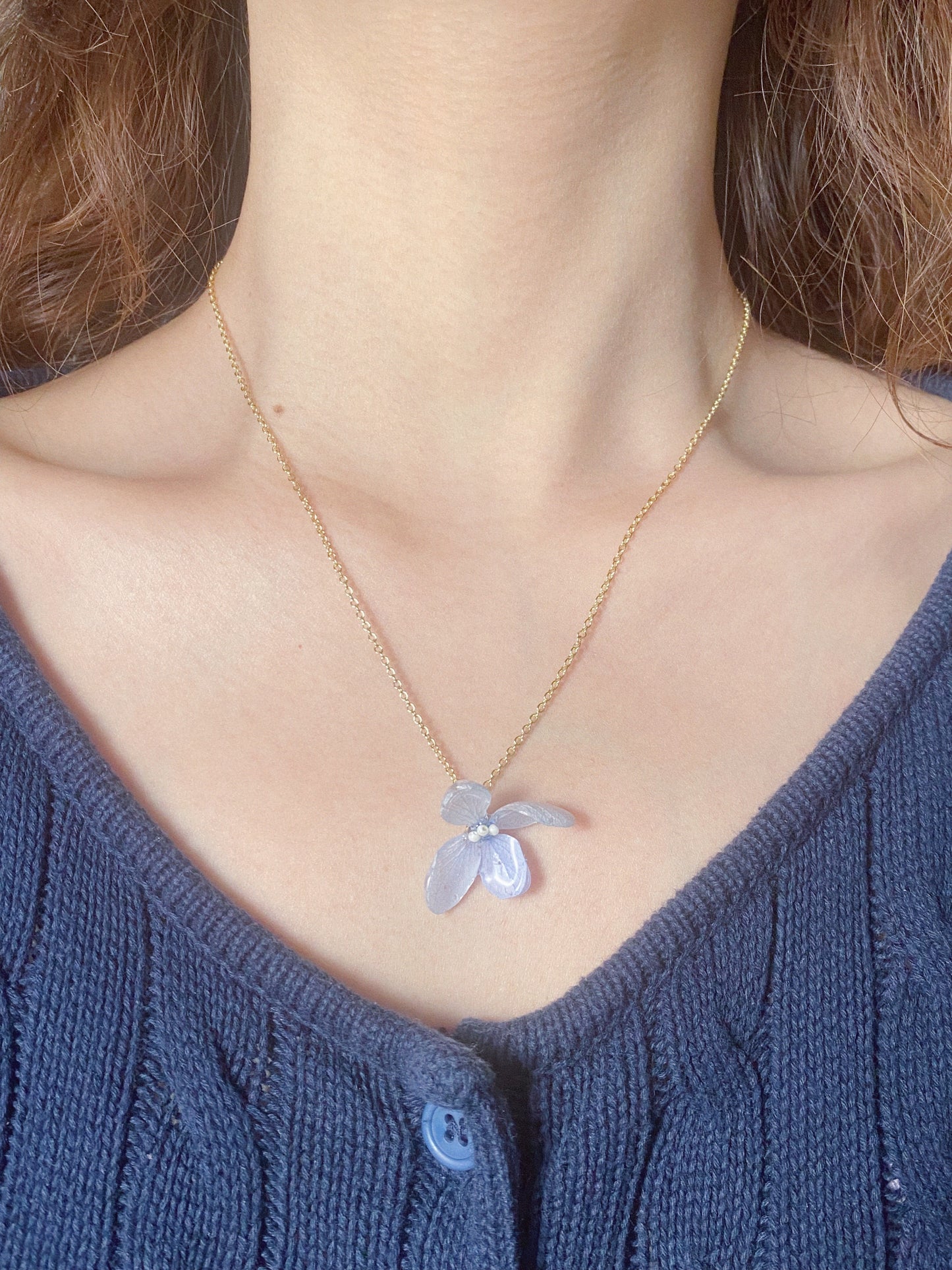 Classic Hydrangea Necklace