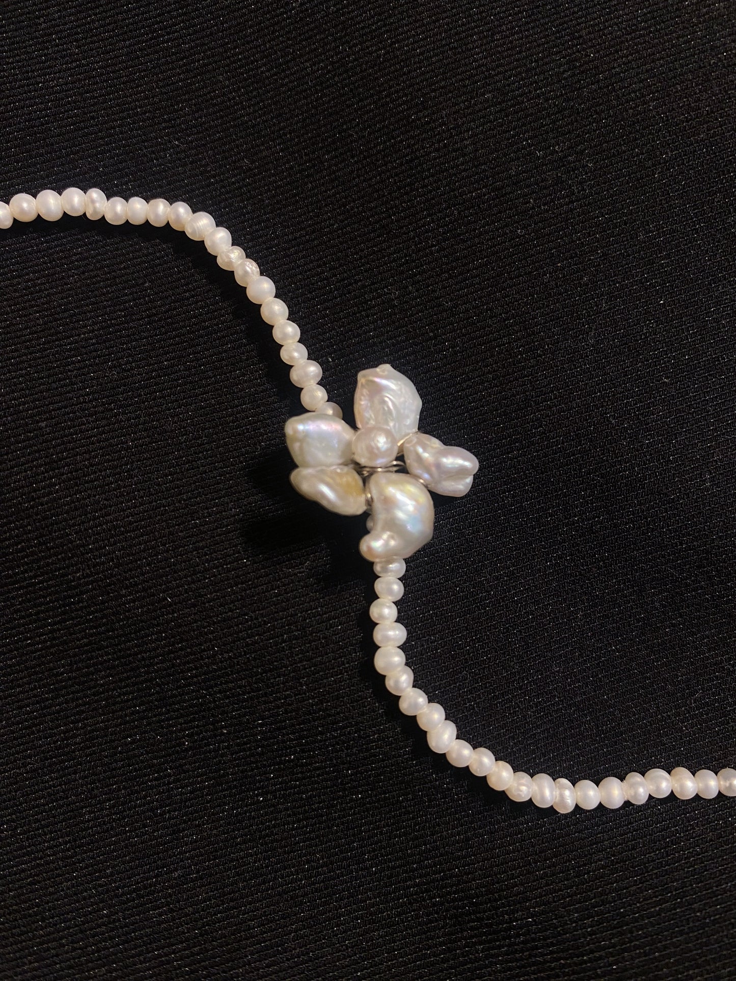 ✲SALE✲ Mini Keshi Pearl Flower Bracelet №28