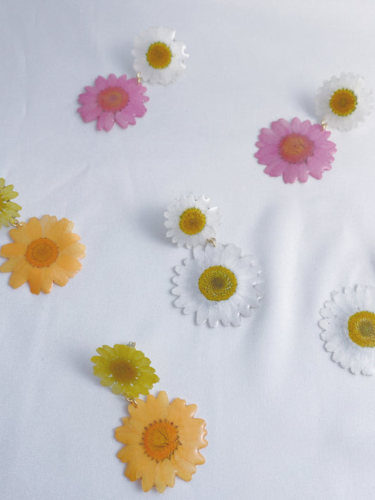 Sunshine Daisy Drops Earrings