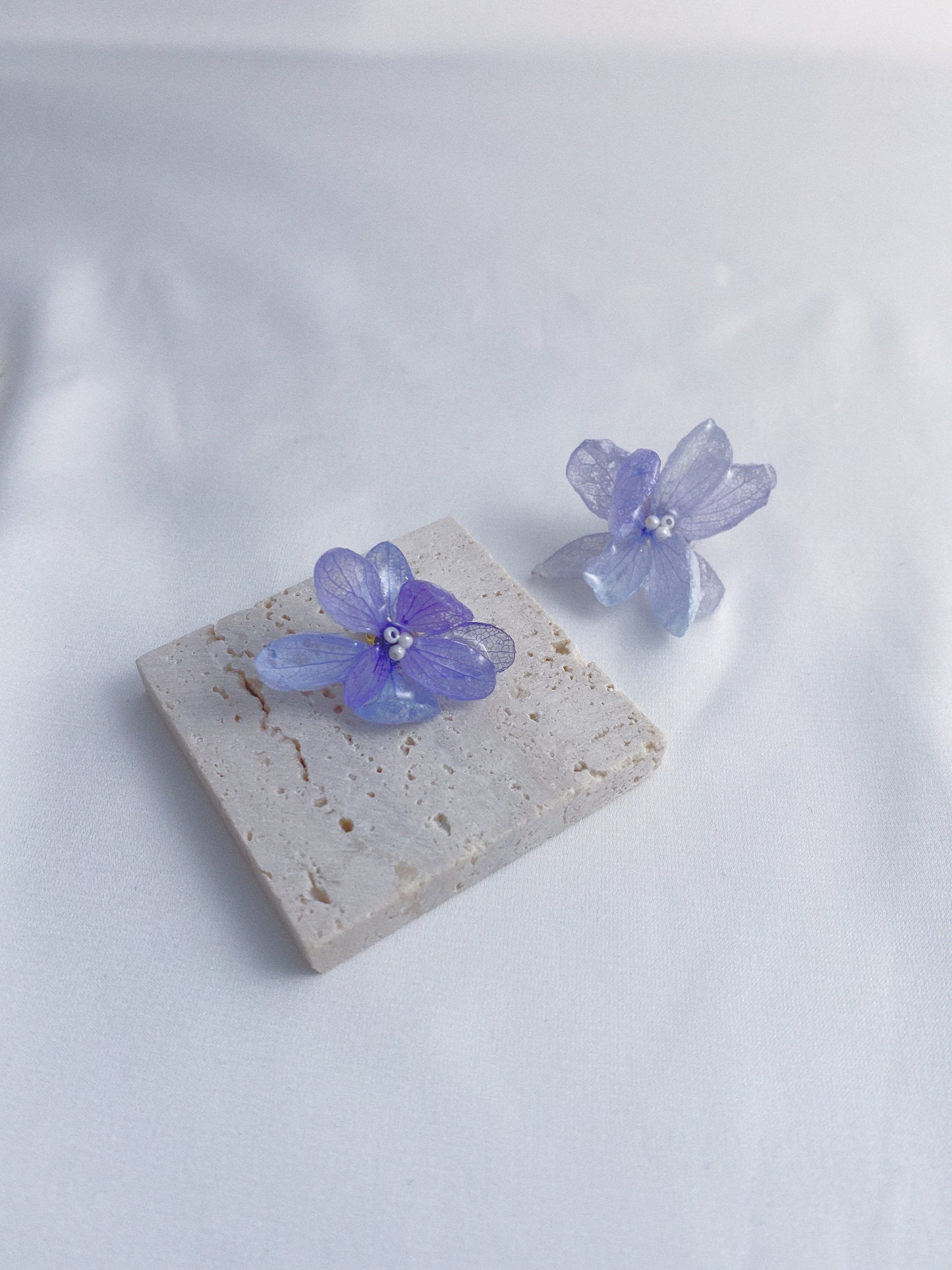 Hydrangea Bloom Studs Earrings