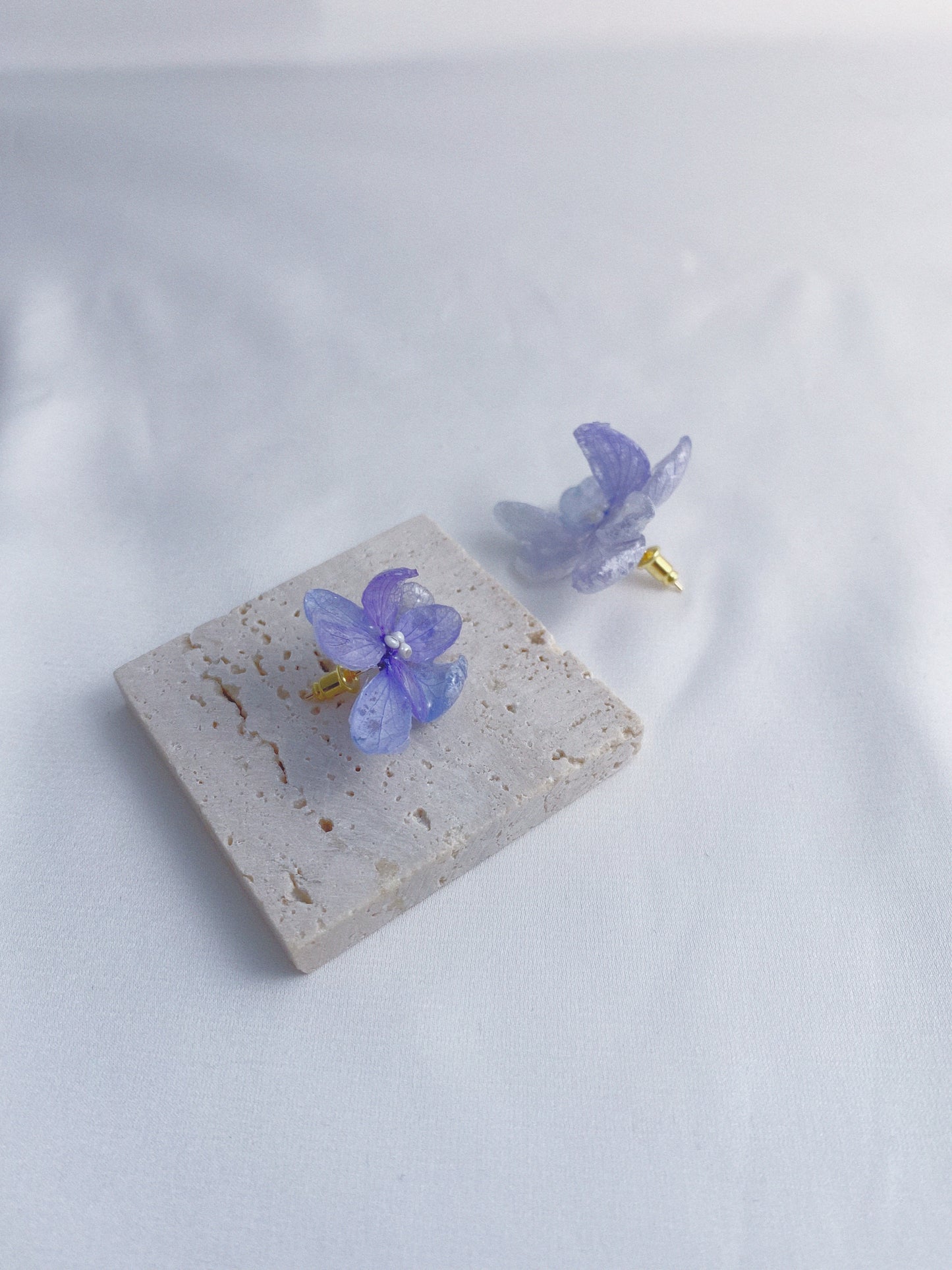 Hydrangea Bloom Studs Earrings