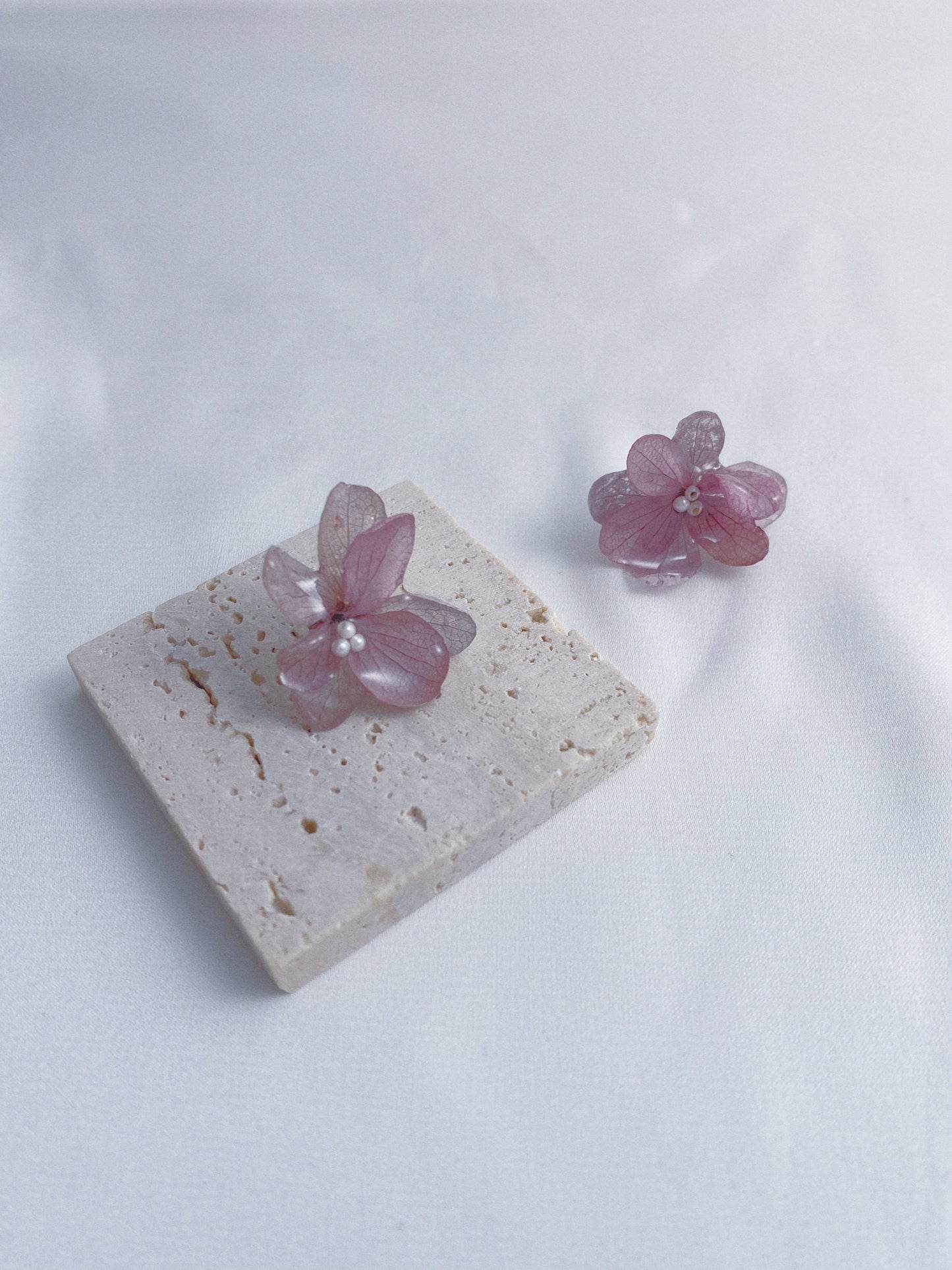 Hydrangea Bloom Studs Earrings