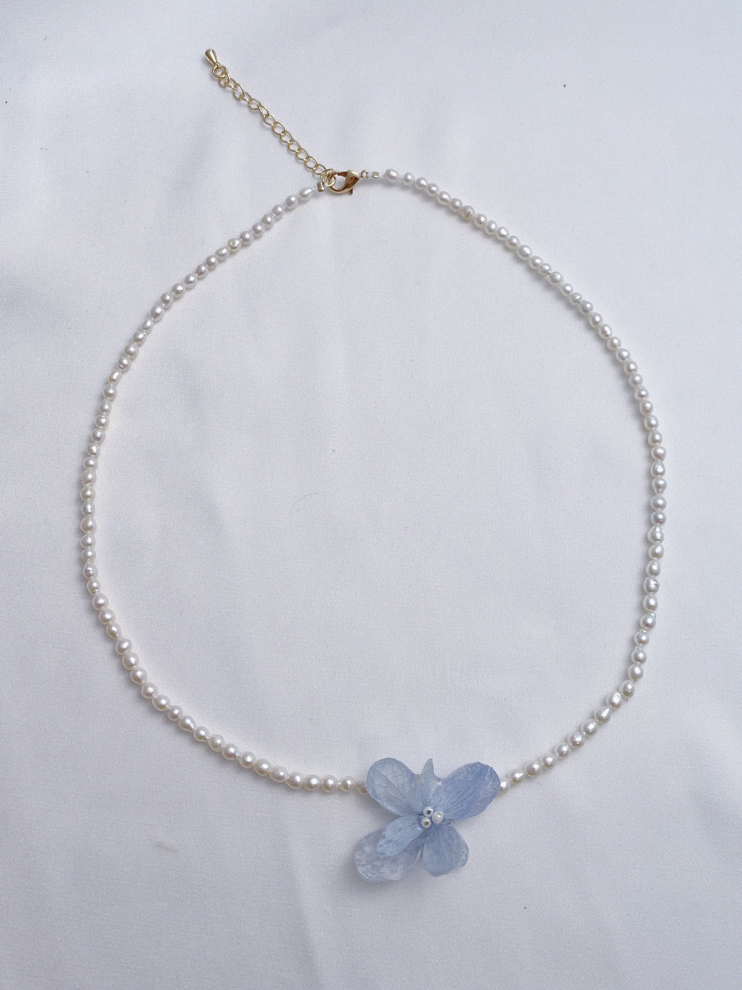 Hydrangea Seed Pearl Necklace