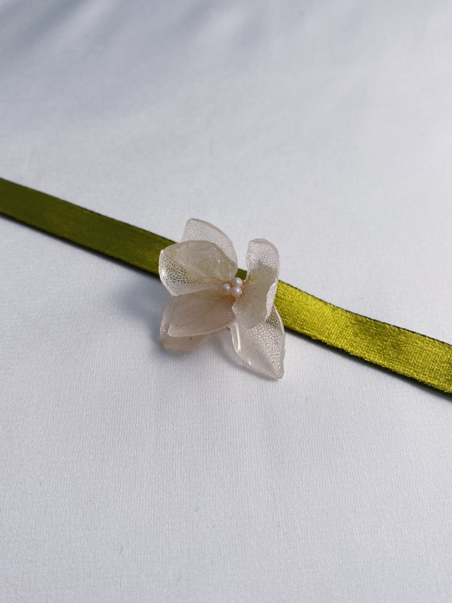 Olive Green Hydrangea Choker