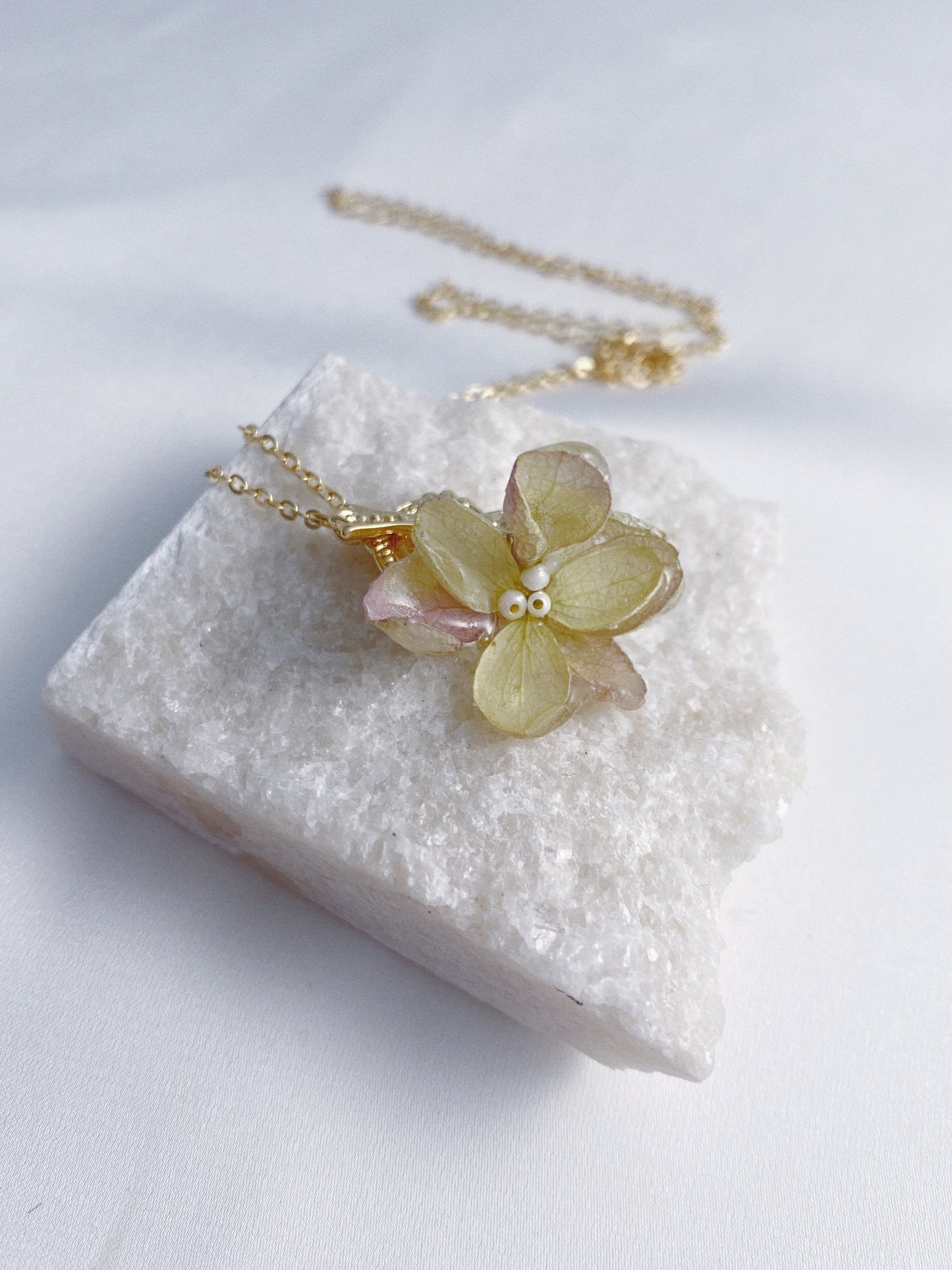 Timeless Hydrangea Necklace